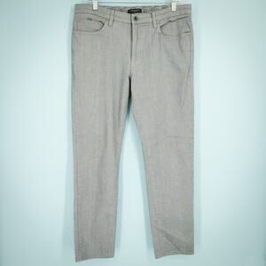 Ted Baker Men's Size 34 R Blue Button Zip Slim Tapered Leg Cotton Casual Pants